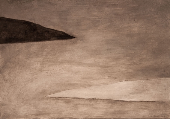 Aneta Posecka - Lapland, acryl op paneel, 50x40cm