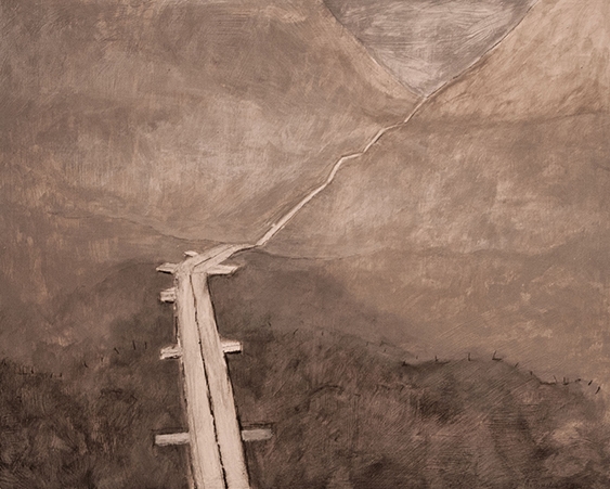 Aneta Posecka - Salka, acryl op paneel, 50x40cm