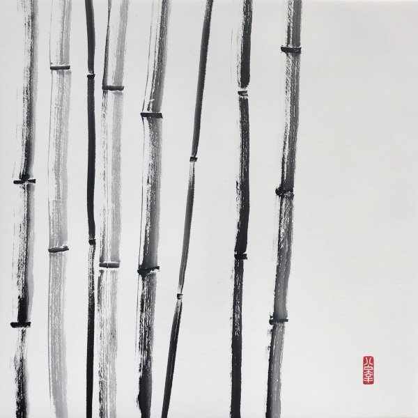 Caroline Mars - Touch the Sky, 80x80cm