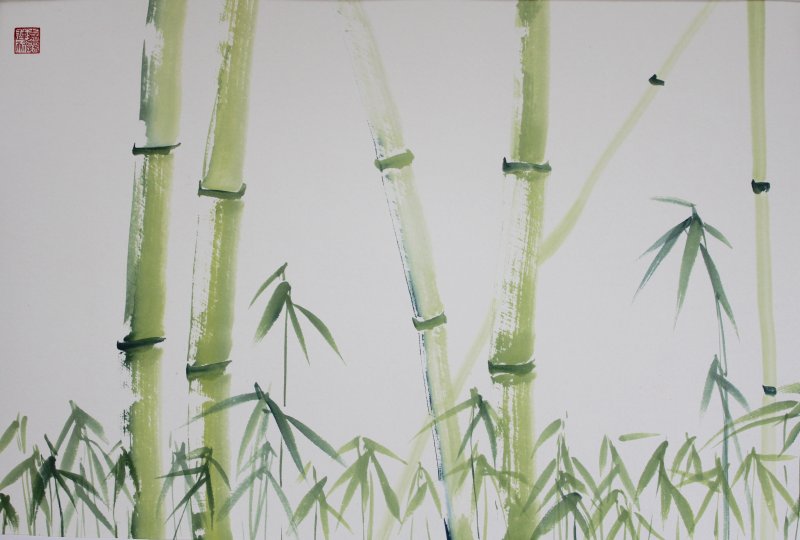 Caroline Mars - Traditional Bamboo, 50x75cm