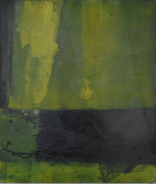 Jan Mulder - Am rande der nacht, olieverf op linnen,x60x70cm