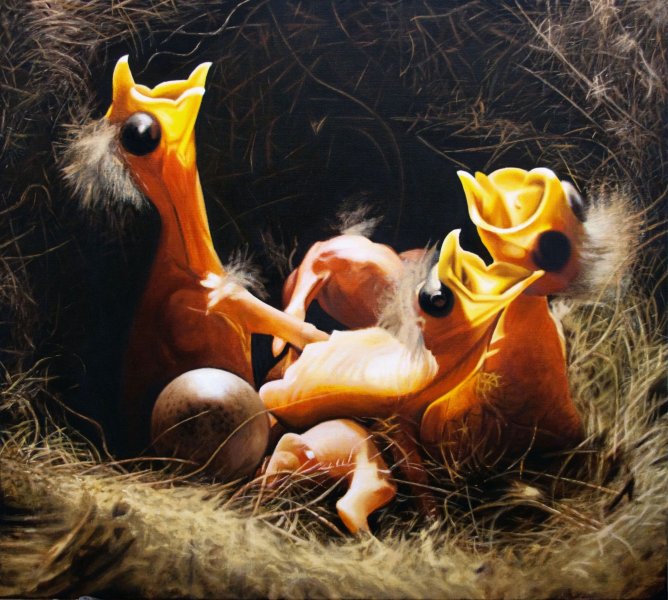 Leo Wijnhoven - Laissez faire, olieverf op linnen, 120x90cm