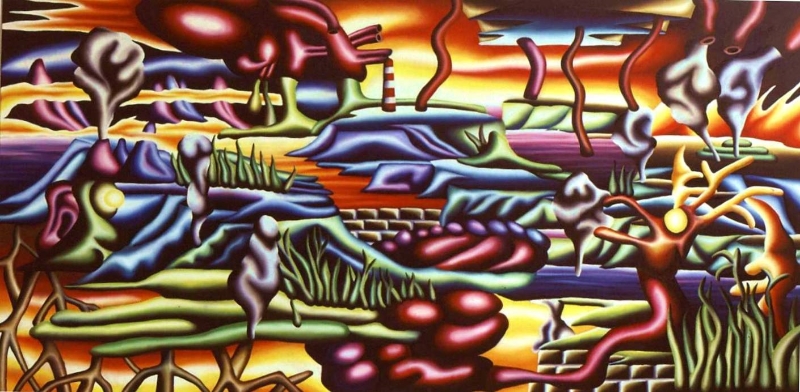 Marijke Uittenbroek - Anatomischlandschap 100x200