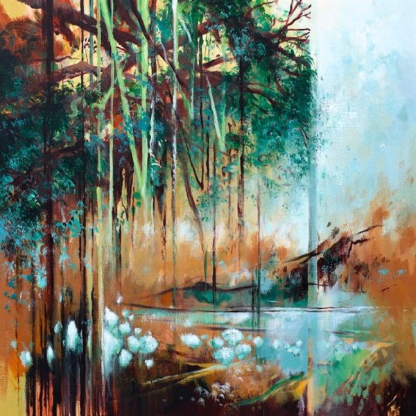 Mattie Schilders - Privatie Paradise, 120x120cm 01