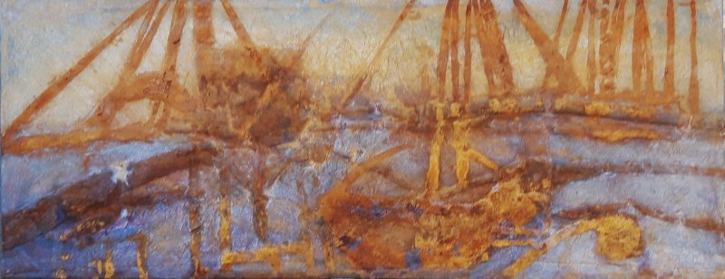 Mauricio Escobar - Mixed media op doek 06