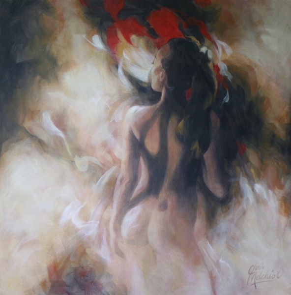 Melchior - Acryl op linnen, 100x100cm