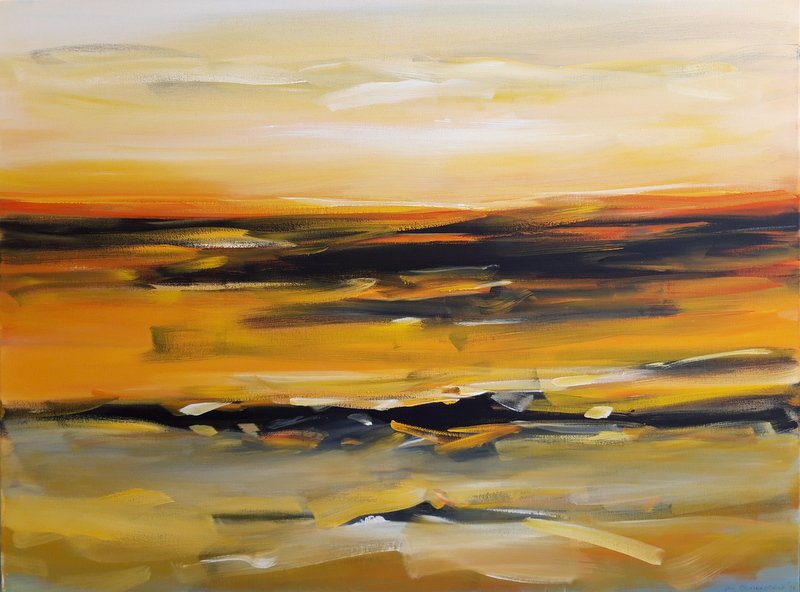 Puck Steinbrecher - Abendschauspiel 90x120cm