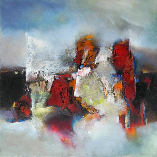 Sietse Goverts - une-ville-naissante-90x90cm