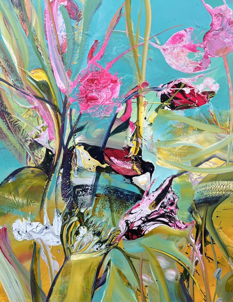 Peter Meijer - Flowers and Birds I 100x120cm