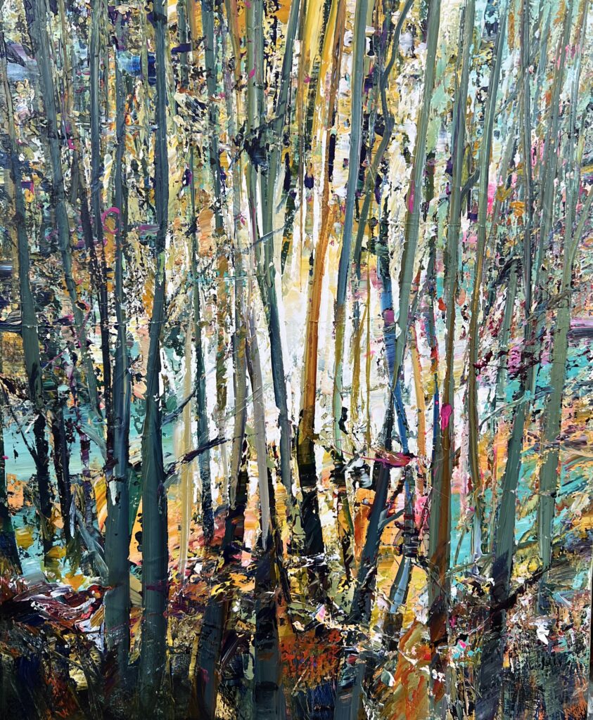 Peter Meijer - Forest and Birds I, 100x120cm