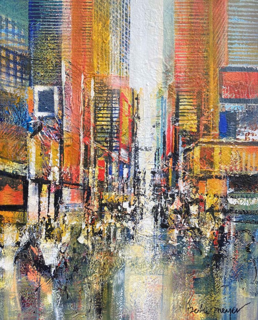 Peter Meijer - New York, Manhattan, Canalstreet 100 x 80 cm klb