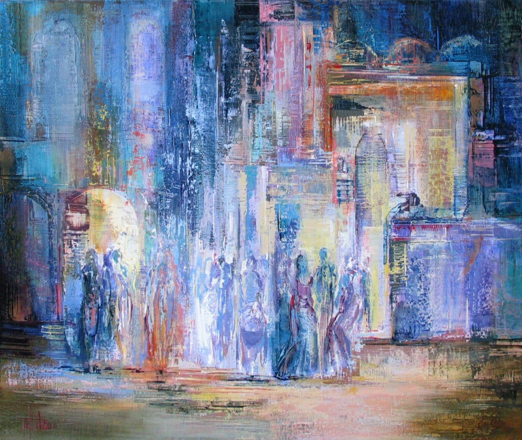 Toos van Holstein - O760 En ville3 - 110x80 cm